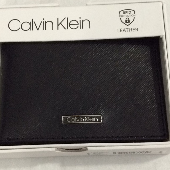 Calvin Klein Bags Calvin Klein Rfid Black Bifold Wallet Poshmark